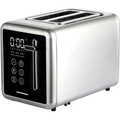 Obrázek produktu pro Heinner HTP-DD900BKSS, 2 krajíců, Černá, Nerezová ocel, Nerezová ocel, Dotyk, LCD, 900 W