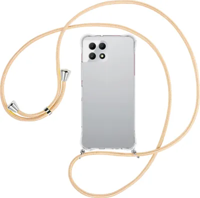 Produktbild von Handykette Backcover-Schutzhülle mit Band (Metall silberfarben) für T-Mobile REVVL 7 5G / T Phone 2 5G - Goldkordel