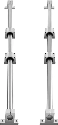 Obrázek produktu pro SucceBuy sada lineárních vodicích lišt, SFC16 1000 mm, 2 kusy 39,4 palcových lišt SFC16, 4 kusy posuvných bloků SC16, 4 kusy podpěr lišt, lineární sada pro CNC automatizační stroje