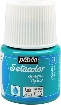 Image de Teinture textile Setacolor opaque - Bleu turquoise - 45 ml