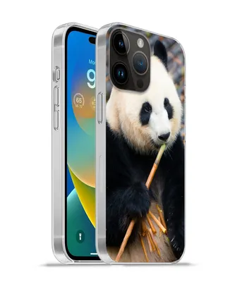 Produktbild von MuchoWow® Handyhülle Schutzhülle Hülle für Apple iPhone 14 Pro Max Großer Panda - Bambus - Blätter Silikon Softcase Handy Hülle - Hardcover