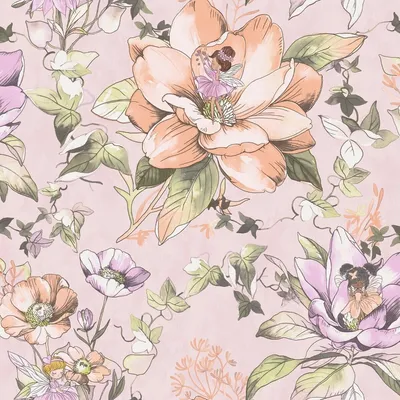 Image de Holden Décor - Papier peint, elfe AG2679 (taille unique) (Rose)
