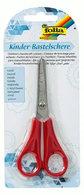 Immagine prodotto di folia 781 folia forbici artigianali per bambini, rotonde, lunghezza: circa 135 mm