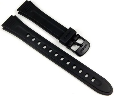 Produktbild von Casio Ersatzband Uhrenarmband Resin schwarz 15mm für LW-201 10177113