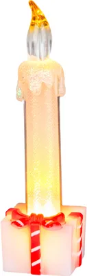 Produktbild von Kerze MagicHome Weihnachten, 1xLED warmweiß, 3xLR44, 4,8x4,8x16 cm - Set mit 12 Stück