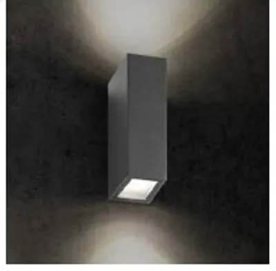 Produktbild von LCD Up & Down Wandleuchte LED 2fach Graphit 2x7,5W Warmweiss IP65 21x7x12cm 5023