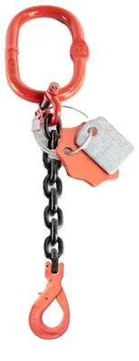 Kettengehänge 1-Strang 6 mm x 3 m, verzinkt, Güteklasse 8