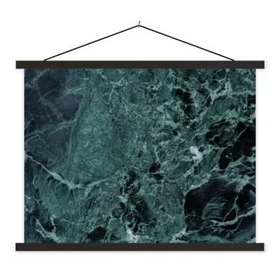 Produktbild von MuchoWow® Textilposter Marmor - Stein - Textur - Marmoroptik - Design 120x90 cm mit schwarzem Rahmen - Aufhänger für Poster