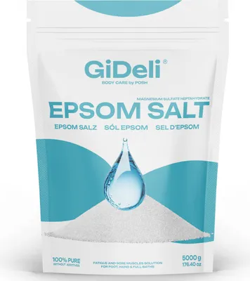 Image de Sel d'Epsom 5 kg Sel amer Sulfate de magnésium Sels de bain Bain de pieds Gommage Jardin GiDeli