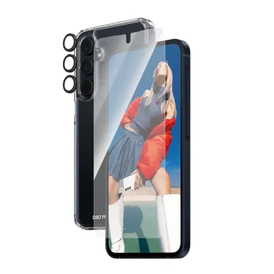 Zdjęcie produktu dla Ochraniacz ekranu 3 w 1 PanzerGlass do Samsunga Galaxy A55 5G
