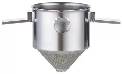 Faltbarer Kaffeefilter aus Edelstahl, doppellagig, wiederverwendbar