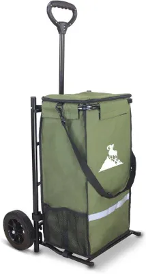 Produktbild von Famanu Einkaufstrolley mit Kühlfach und Abnehmbarer Tasche - Leicht und Robust