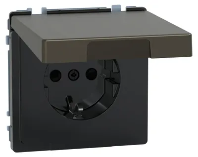 Produktbild von Merten SCHUKO-Steckdose moccamet MEG2314-6052