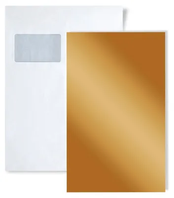 Productafbeelding van 1 PROEFMONSTER WallFace S-10187 DIN A5 | Wandpaneel Staal DECO GOLD