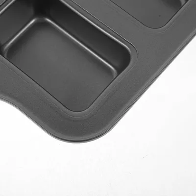 Produktbild von Kleine Kastenbackform aus Kohlenstoffstahl mit Antihaftbeschichtung, 8-Loch-Backform, hitzebeständig und schnell zu entformen, für Bäckereien und Cafés