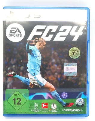 The image shows the front cover of the EA Sports FC 24 video game for PlayStation 5.