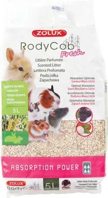 Obrázok produktu pre ZOLUX RodyCob 5l podstielka z kukurice pre hlodavce ostružina- liči, Z212217