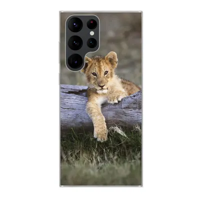 Produktbild von MuchoWow® Handyhülle Schutzhülle Hülle für Samsung Galaxy S22 Ultra Jungtier - Tier - Natur Silikon Softcase Handy Hülle - Abbildung