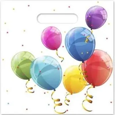Produktbild von Mehrere Geschenktüten BALLONS 4St.