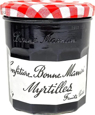 Produktbild von Bonne Maman Myrtilles Heidelbeer Konfitüre 370g – Authentischer Geschmack