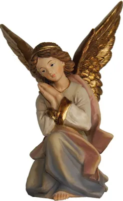 Immagine prodotto di Angelo FADEDA / altezza: 9 cm / dipinto a mano / figure dettagliate del presepe - decorazione da tavola natalizia accessori per culla
