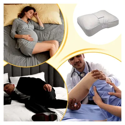 Produktbild von Kniekissen | Ergonomisches, atmungsaktives Kissen mit Gurt | Kissen für die Knie während des Schlafs | für Hüftgelenke, Rehabilitation und Wirbelsäulenausrichtung