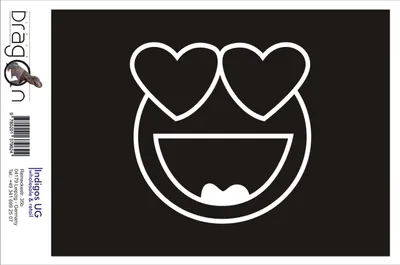 Produktbild von Aufkleber / Autoaufkleber - JDM / Die cut / Auto / OEM - smile love emotion 210x210mm pink - Heckscheibe / Heckscheibenaufkleber