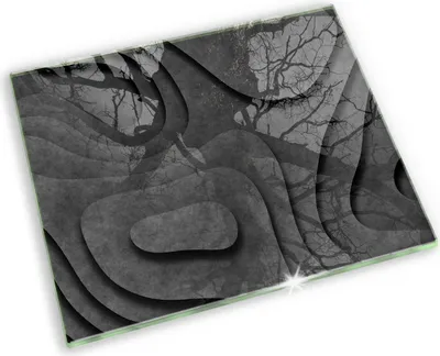 Produktbild von Untersetzer für Grabkerze Motiv Grabstein Gummifüße - 60x52 cm - 3D-Steinformen