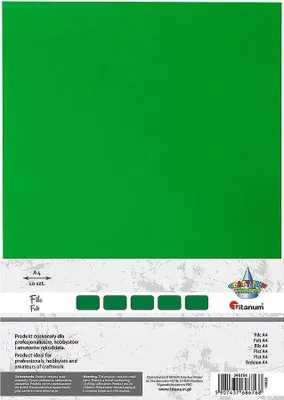 Obrázok produktu pre TITANUM Dekoratívna plsť A4 tmavozelená 10 listov 2 mm