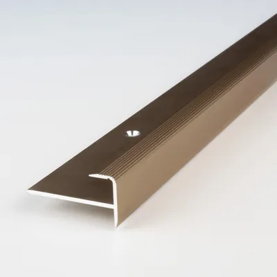 Zdjęcie produktu dla Profil wykończeniowy - Aluminium anodowane - Brąz - 10 mm x 0,8 cm x 1000 mm