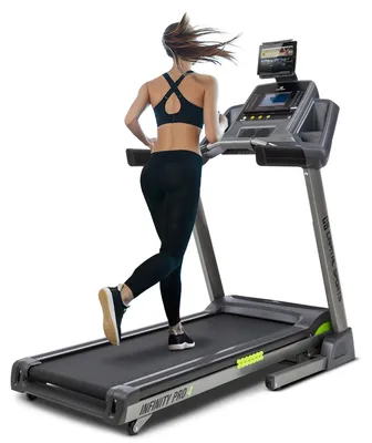 Produktbild von Capital Sports Infinity Pro 4.0 Laufband - 7 PS Treadmill, Laufbahn mit 50 x 140 cm Lauffläche, bis 21 km/h, 15% Steigung, Ventilator, Federungssystem, Faltbar, bis 100 kg, grau