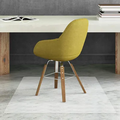Produktbild von GOPLUS Bodenschutzmatte PVC-Matte Schutzmatte Stuhlmatte Antirutschmatte transparent 1200x1200mm