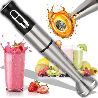 Obrázok produktu pre Elektrický ručný mixér 1200 W – na smoothie, pyré, šľahanie – mixér – s plynulým nastavením rýchlosti
