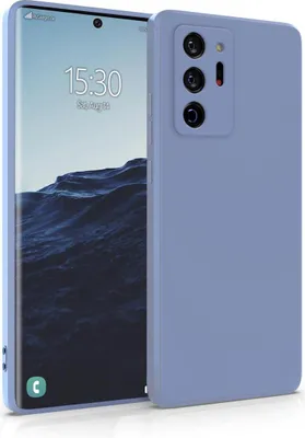 Produktbild von Hülle für Samsung Galaxy Note 20 Ultra - Handyhülle mit Kameraschutz Cover aus Silikon in Blau
