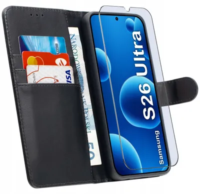 Zdjęcie produktu dla Etui Z Klapką Do Samsung S26 Ultra Zamykane Magnetyczne + Szkło