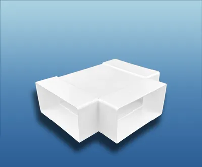 Produktbild von T-Stück flach : 100 (110x55) System: 100 (110x55)