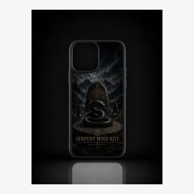 Productafbeelding van iPhone 12 Pro Max hoesje, telefoonhoesje, beschermhoesje, case met slangenmotief – LUNØIR ©