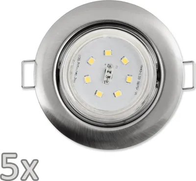 Produktbild von Einbauleuchten-Set McShine 5xRahmen 5xLED-Strahler  GU10 3W 300 lm