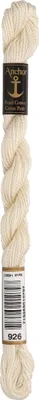 Produktbild von Anchor Perlgarn Stärke 5 4585000-00926 elfenbein Stickgarn, 100 % Baumwolle, 5g Strängchen
