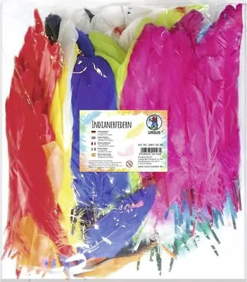 Produktbild von Indianerfedern VE=300 Stück (10 Farben)