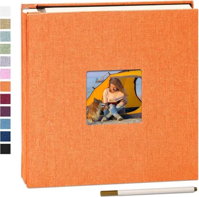 Produktbild von Yopih Leinen Fotoalbum 10x15 Selbstklebend Hochzeit Jahrestag Geschenke 40 Seiten 28x27cm
