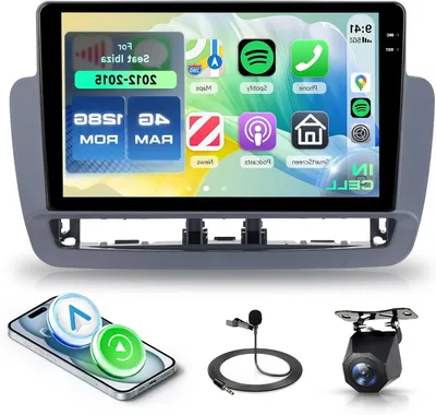 Immagine prodotto di Autoradio Android – Schermo touchscreen da 9 pollici integrato – CarPlay e Android Auto wireless – Navigazione GPS