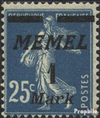 Produktbild von Briefmarken Memelgebiet 1922 Mi 86 postfrisch Aushilfsausgabe