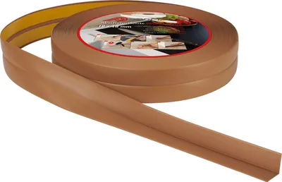 Produktbild von ProfiPVC Weichsockelleiste PVC 18x18mm 5 Meter selbstklebende Abschlussleiste Küche Badezimmer, Bernsteinfarbe