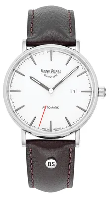 Produktbild von Bruno Söhnle 17-12218-241 Herren-Armbanduhr, Edelstahl-Gehäuse, Leder-Armband