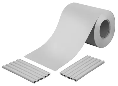 Image de HOLZBRINK Rouleau brise-vue 19 cm x 26 m en PP + 25 clips de fixation | Kit occultant pour grillage rigide, extérieur, balcon, jardin | noir (RAL 9005)