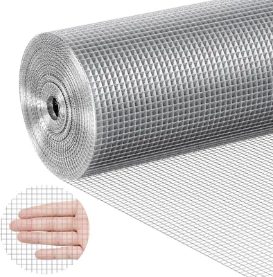 Produktbild von VEVOR Drahtgeflecht, 6,35 mm, 915 mm x 30,48 m, 23 Gauge, feuerverzinkte Drahtgeflechtrolle, Maschendrahtzaun, Drahtgeflecht für Kaninchenkäfige, Garten, kleine Nagetiere