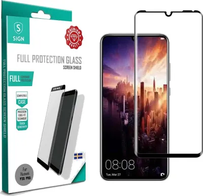 Produktbild von 3D Displayschutzfolie aus gehärtetem Glas für Huawei P30 Pro