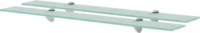 Produktbild von Schweberegale 2 Stk. Glas 80x10 cm 8 mm