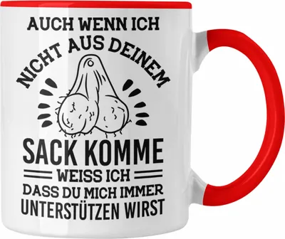 Produktbild von Trendation - Stiefpapa Tasse Spruch Geschenk Lustige Sprüche Stiefvater Geschenk Geburtstag Geburtstagsgeschenk (Rot)